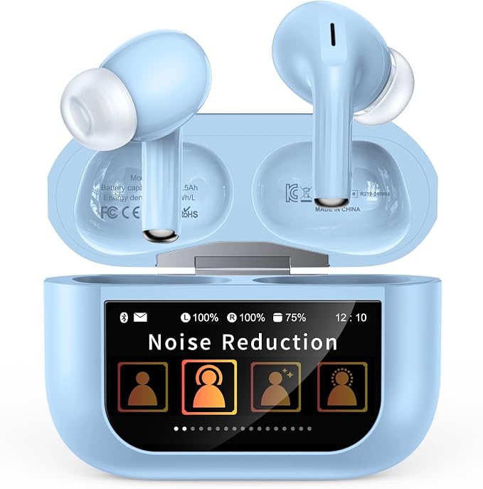 Bucephalus Wireless Earbuds, Bluetooth 5.4 Ear Buds, ENC Noise Cancelling Headphones with 48H Playtime, Bass Stereo Sound, Compatible with iPhone Air/17/16/15/14/Android, Pad