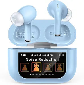Bucephalus Wireless Earbuds, Bluetooth 5.4 Ear Buds, ENC Noise Cancelling Headphones with 48H Playtime, Bass Stereo Sound, Compatible with iPhone Air/17/16/15/14/Android, Pad