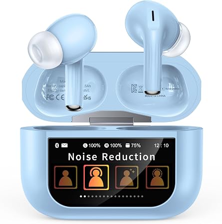 Bucephalus Wireless Earbuds, Bluetooth 5.4 Ear Buds, ENC Noise Cancelling Headphones with 48H Playtime, Bass Stereo Sound, Compatible with iPhone Air/17/16/15/14/Android, Pad