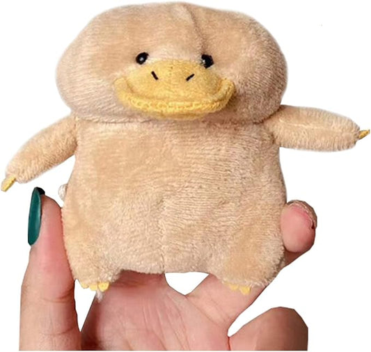 SGVAHY Furry Case for AirPods Pro 3rd Generation Funny Cute 3D Cartoon Plush Design Soft Warm Fluffy AirPod Pro 3 Cover with Keychain Kawaii Anti-Fall Protective Case Women Girls(Duck)