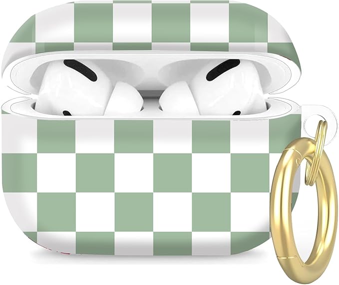 Compatible with Airpod Pro 2nd/1st Generation,360° Full Protection Cover for Girl Women,Cute Accessories Hard Case Portable & Shockproof for Airpod Pro 2nd Charging Case 2023/2022/2019(Sage Green)