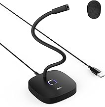 MillSO USB Computer Microphone with Mute Button 360° Adjustable Gooseneck - Image 1