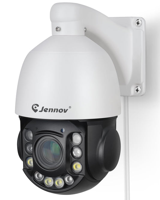 Jennov 6MP PoE IP Camera Outdoor with Pan Tilt 20X Optical Zoom