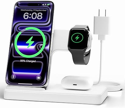 GETPALS Wireless Charger iPhone Charging Station for Apple Multiple Devices