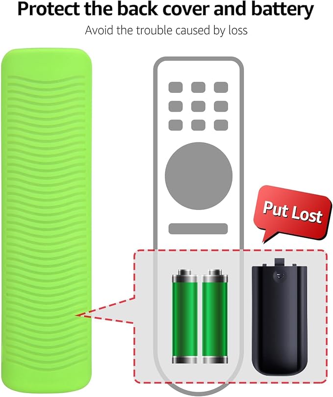 [3 Pack] Protective Cover for TCL RC802V FMR1 FNR1 Smart Voice Remote Control, Silicone Protective Cover Shockproof Anti Slip Anti-Lost Glowing Remote Protector,Glow Blue + Glow Green + Red