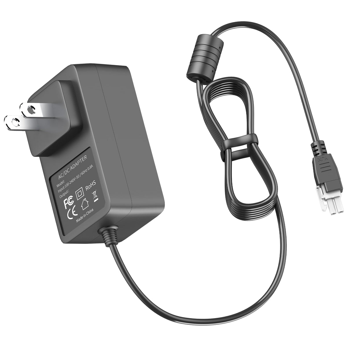 24V Power Cord for Linak SMPS002 Homeline Deskline Adjustable Bed Base, Compatible with Leggett & Platt and Beautyrest Adjustable Bed Frame AC Adapter Power Supply
