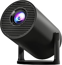 [Built-in Apps & 2025 Upgraded] Mini Projector with Wi-Fi 6 & Bluetooth 5.4, 1080P 4K Support Full HD, Auto Keystone 360° Portable Home Cinema Smart Projector for iOS/Android X1 - Image 1
