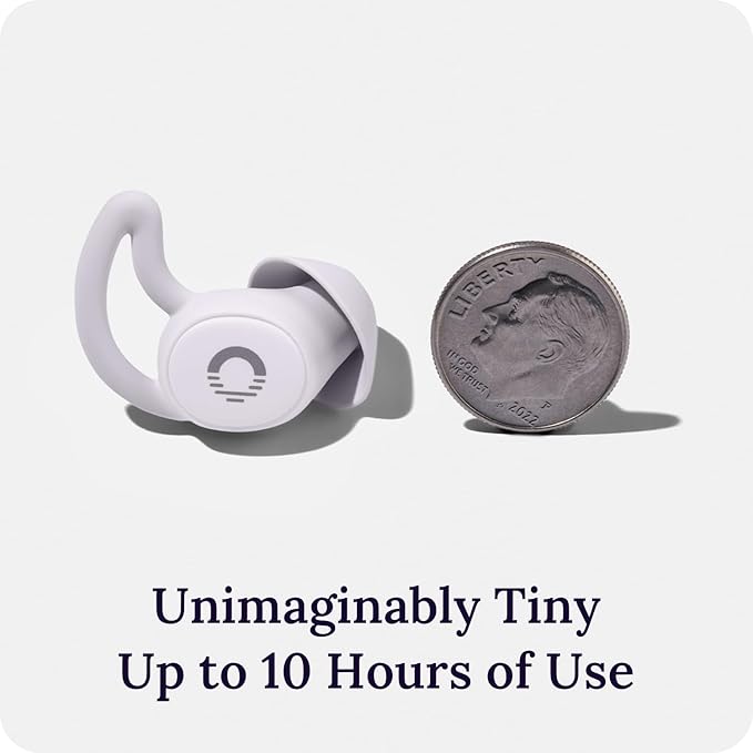 Ozlo Sleepbuds® | Comfortable Side Sleeper Headphones | Up to 10 Hours of Bluetooth LE Streaming | Science-Backed Sleep Sounds | Snore Blocking Comfortable Earbuds (Renewed)