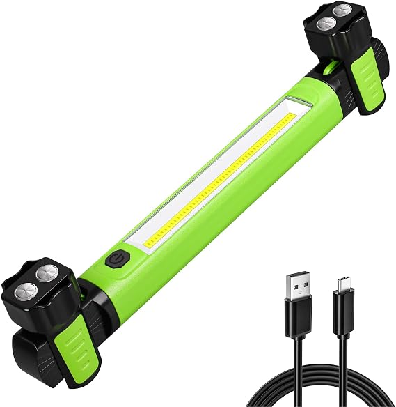 Work Light, 2500LM Bright Mechanic Under Hood Work Light Bar, Green, 1 Pc