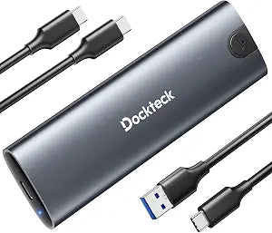 dockteck Tool-Free M.2 NVMe SATA SSD Enclosure for SSDs 2230/2242/2260/2280