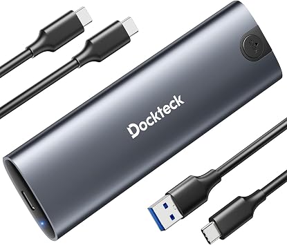 dockteck Tool-Free M.2 NVMe SATA SSD Enclosure for SSDs 2230/2242/2260/2280