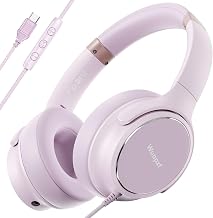 USB C Wired Over-Ear Headphones with Microphone - Image 1