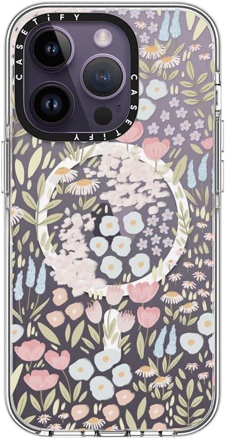 CASETiFY Clear iPhone 14 Pro Case [Not Yellowing / 6.6 ft. 3X Military Grade Drop Protection/Compatible with Magsafe] - Eleanor - Clear
