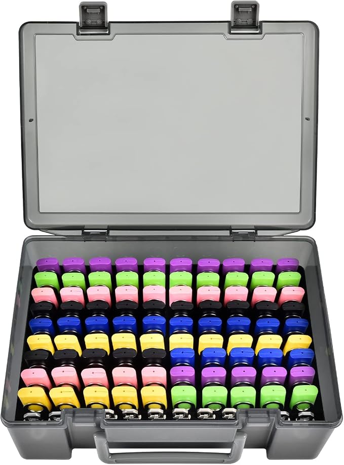 FULLCASE Flash Drive Case USB Memory Stick SD Card Storage Organizer- Holds 104pcs Thumb Drive Electronic Accessories Holder for Sandisk/for Samsung/for Inland/for PNY/for Netac (Gray)