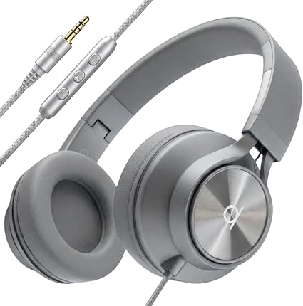 ARTIX Wired Headphones for Kids & Adults - Built-in Mic & Volume Control, Kids Headphones for School & Travel, Girls & Boys Head Phones for Computer, iPad, Chromebook, Tablet, Laptop 3.5mm Aux Cord
