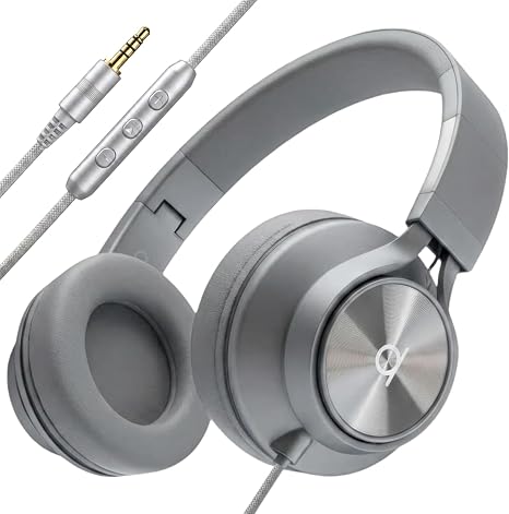 ARTIX Wired Headphones for Kids & Adults - Built-in Mic & Volume Control, Kids Headphones for School & Travel, Girls & Boys Head Phones for Computer, iPad, Chromebook, Tablet, Laptop 3.5mm Aux Cord