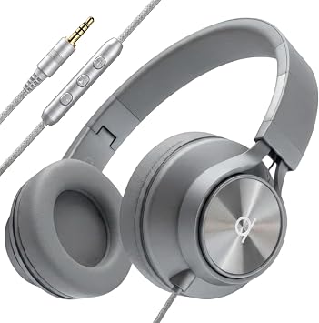 ARTIX Wired Headphones for Kids & Adults - Built-in Mic & Volume Control, Kids Headphones for School & Travel, Girls & Boys Head Phones for Computer, iPad, Chromebook, Tablet, Laptop 3.5mm Aux Cord