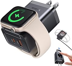 Mcdodo Apple Watch Charger Bolck with Dual Ports[USBA+USBC], PD 30W Wall Charger for Apple Watch iWatch Series10/9/8/7/6/5/4/3/2/1/SE/SE2, iPhone and More