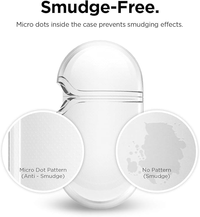 elago Compatible with AirPods Pro Case Clear - High Rating, TPU Transparent Shockproof, Protective Case Cover with Keychain, Gel Tape Included, Wireless Charging [Transparent]