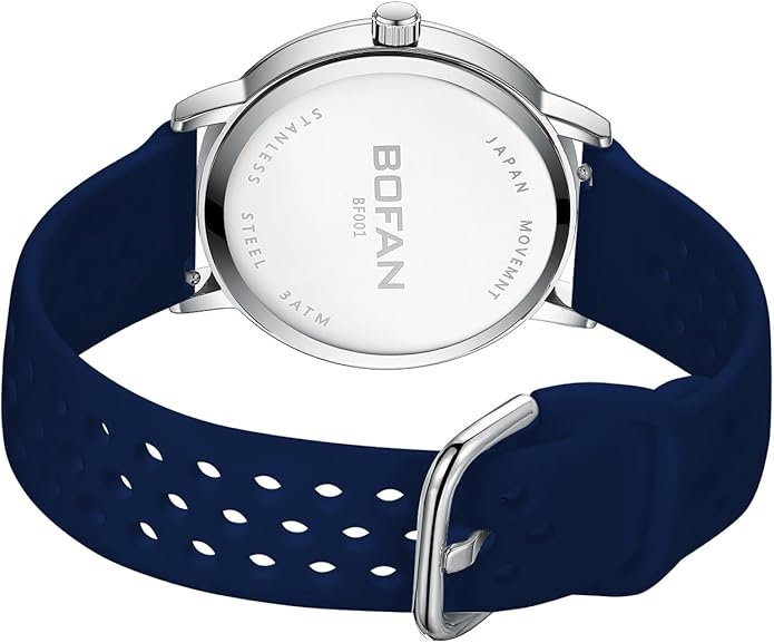 BOFAN Nurse Watch for Medical Professionals,Students,Doctors with Easy to Read Dial,Second Hand and 24 Hour,Soft and Breathable Silicone Band,Water Resistant