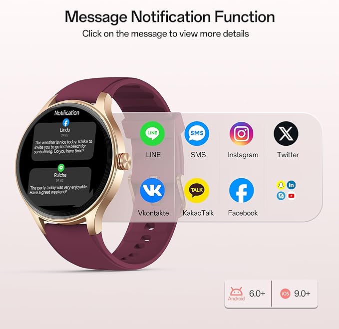 Smart Watches for Women,1.57" HD Touchscreen SmartWatch(2 Bands) with Bluetooth Calls (Make/Answer),Fitness Tracker with Heart Rate/Sp02/Sleep Monitor,110+ Sport Modes (Purple, 1.57)