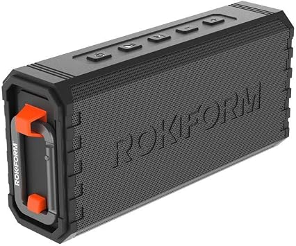Rokform G-ROK Wireless Golf Speaker, Portable Magnetic, IPX7 Waterproof, Shockproof & Dustproof, Loud & Clear Sound, 24 Hour Battery, Rugged Outdoor Golf Cart Speaker (Black) ASIN