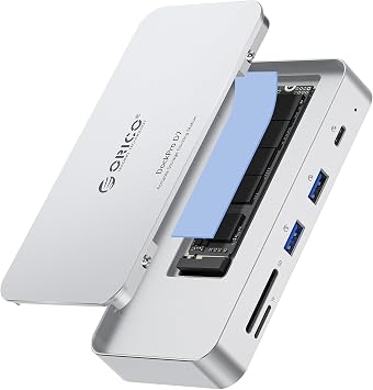 ORICO 9-in-1 10Gbps USB C Hub with NVMe SSD Enclosure, Aluminum Cooling