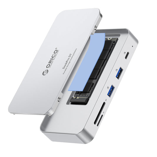 ORICO 9-in-1 10Gbps USB C Hub with NVMe SSD Enclosure, Aluminum Cooling