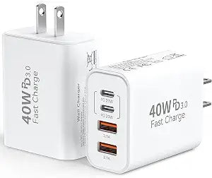 USB C Charger Block 40W USB Type C iPhone 18 Pro Charger Fast Charging Plug