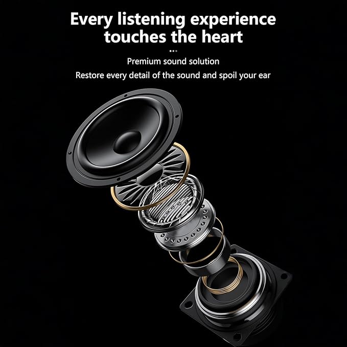 Smart Touch Screen Open Ear Earbuds with Screen for iPhone Android TWS Bluetooth Wireless Touchscreen Bone Conduction Earbuds Blue Tooth Ear Buds Bone Conduction Open Ear Headphones with Screen