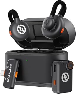 Hollyland Lark M2S Mini Combo (Camera RX+Type-C RX) Wireless Microphone for Camera/iPhone/Android/Laptop, 7g Lightweight, Titanium Clip, 300m Range, Content Creators, Online-Teaching, Streaming - Image 1