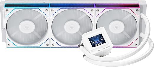 Thermalright FW360 SE ARGB V2 360mm AIO CPU Liquid Cooler, 2" LCD Screen, TL-M12Q 2000RPM Daisy-Chain Fans, for AM4/AM5 & Intel LGA 1700/1851, White
