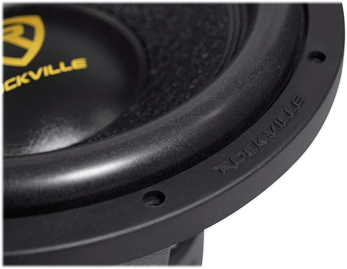 Rockville W12K9D2 K9 V3 12" Car Subwoofer, 4000W Peak/1000W RMS, DVC 2-Ohm, Ultra-Stiff Cone, 28mm Xmax, Chrome Terminals, for Car Audio Systems