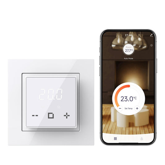 HEATIT WiFi Programmable Thermostat for Electric Floor Heating, Touchscreen