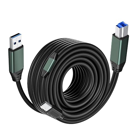 Kumiho USB 3.0 Printer Cable A Male to B Male （50Ft/15M） Compatible with Scanner, Printers, Desktop External Hard Drivers and More - Image 5