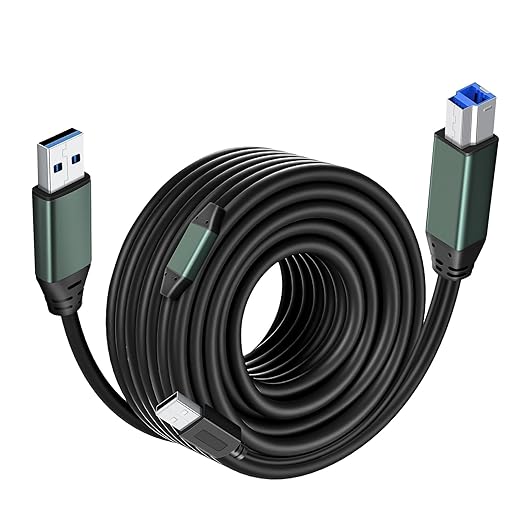 Kumiho USB 3.0 Printer Cable A Male to B Male （50Ft/15M） Compatible with Scanner, Printers, Desktop External Hard Drivers and More - Image 6