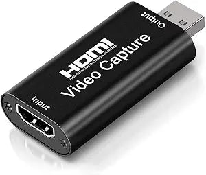 4K Video Capture Card, Cam Link Card Game Capture Card Audio Capture Adapter HDMI to USB 2.0 Record Capture Device for Streaming, Live Broadcasting, Video Conference, Teaching, Gaming(Black)