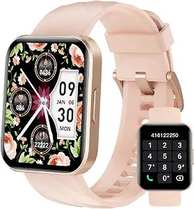 Smart Watch for Women, Answer/Make Calls, for iPhone/Android Phone Pink