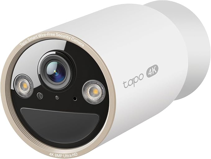 Smart Security Tapo 4K Ultra HD Outdoor Battery Security Camera – Up to 200 Day Battery, Free Person/Vehicle Detection, Starlight Color Night Vision, Works w/Alexa and Google Assistant, MagCam 4K