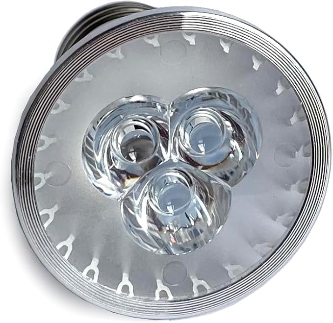 940nM IR Illuminator, E26 E27 Infrared Spotlight Light Bulb Lamp 9W (3 High Power 3Watt LED), 45°, to Enhance Night Vision of IR Cameras, for CCTV Clear Surveillance Images at Night (940nm)