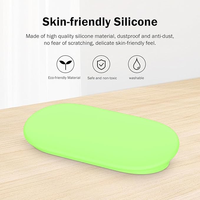 Silicone Glow Cover Case for Google TV Streamer 4K 2024 ，Protective Sleeve Set for Google TV Streamer 4K Host Box +Voice Remote,Anti-Slip Scratch Shock Protection (Glow Green)