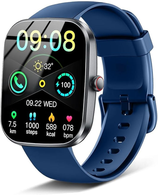Smart Watch(Answer/Make Call), 1.91" Smartwatch for Men Women, NEW Fitness Watch with 110+ Sport Modes, Fitness Activity Tracke with Pedometer/Sleep Monitor/Heart Rate/IP68 Waterproof, for Android iOS