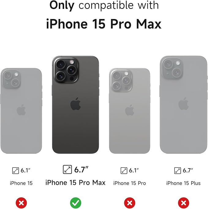 SURITCH for iPhone 15 Pro Max Case with Magnetic Camera Slide Cover and Adjustable Kickstand, Compatible with MagSafe, Shockproof Bumper Case Slim Protective Cover 6.7 Inch, Lake Green