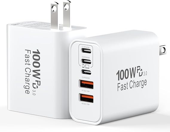 USB C Charging Blocks, 100W USB Type C iPhone 18 Pro Max Super Fast Charger