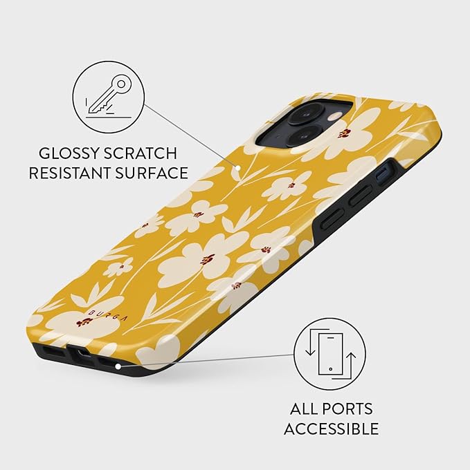 BURGA Phone Case for iPhone 14 - Cute, Trendy, Aesthetic, Pattern Phone Cover, Hard Shell Protection - fits Apple iPhone 14 Case for Women and Men