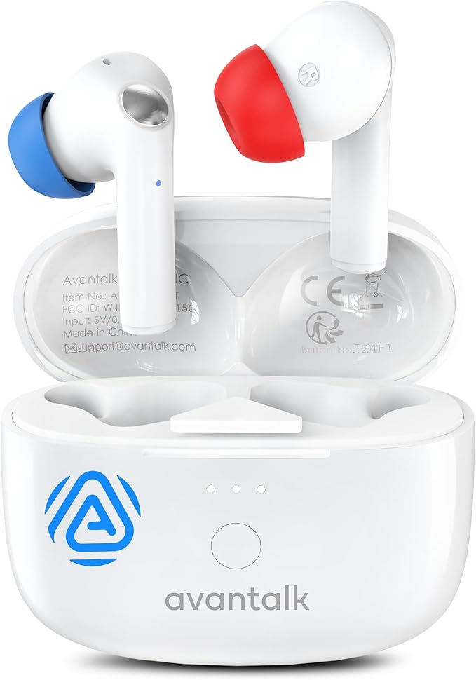 Avantalk Infinity NC – Next-Gen Auracast & LE Audio Bluetooth Earbuds with Active Noise Cancelling, aptX Adaptive, Low-Latency Audio, Custom EQ App & Clear Voice Calls, for TV, Phone & PC