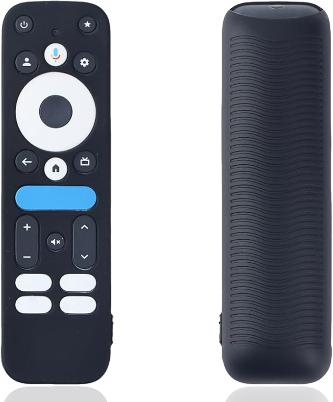 Cover for 2025 Onn Google TV Box 4K pro Remote, Shockproof Anti-Dirty Silicone Case Compatible with Onn Google TV Remote Washable an-ti Lost Anti-Slip Skin-Friendly