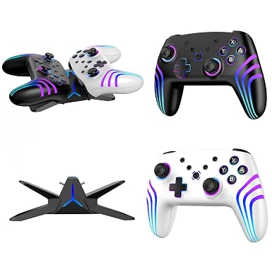 VidPPluing 2 Pack Switch Controllers with Charging Dock