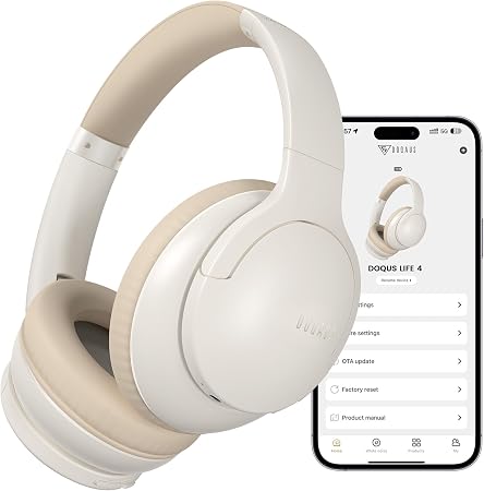 DOQAUS Bluetooth Headphones Over Ear, Headphones Wireless, APP Control