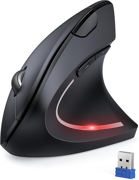 TECKNET 2.4G Ergonomic Mouse Vertical Wireless 4800 DPI Carpal Tunnel Mouse - Image 5